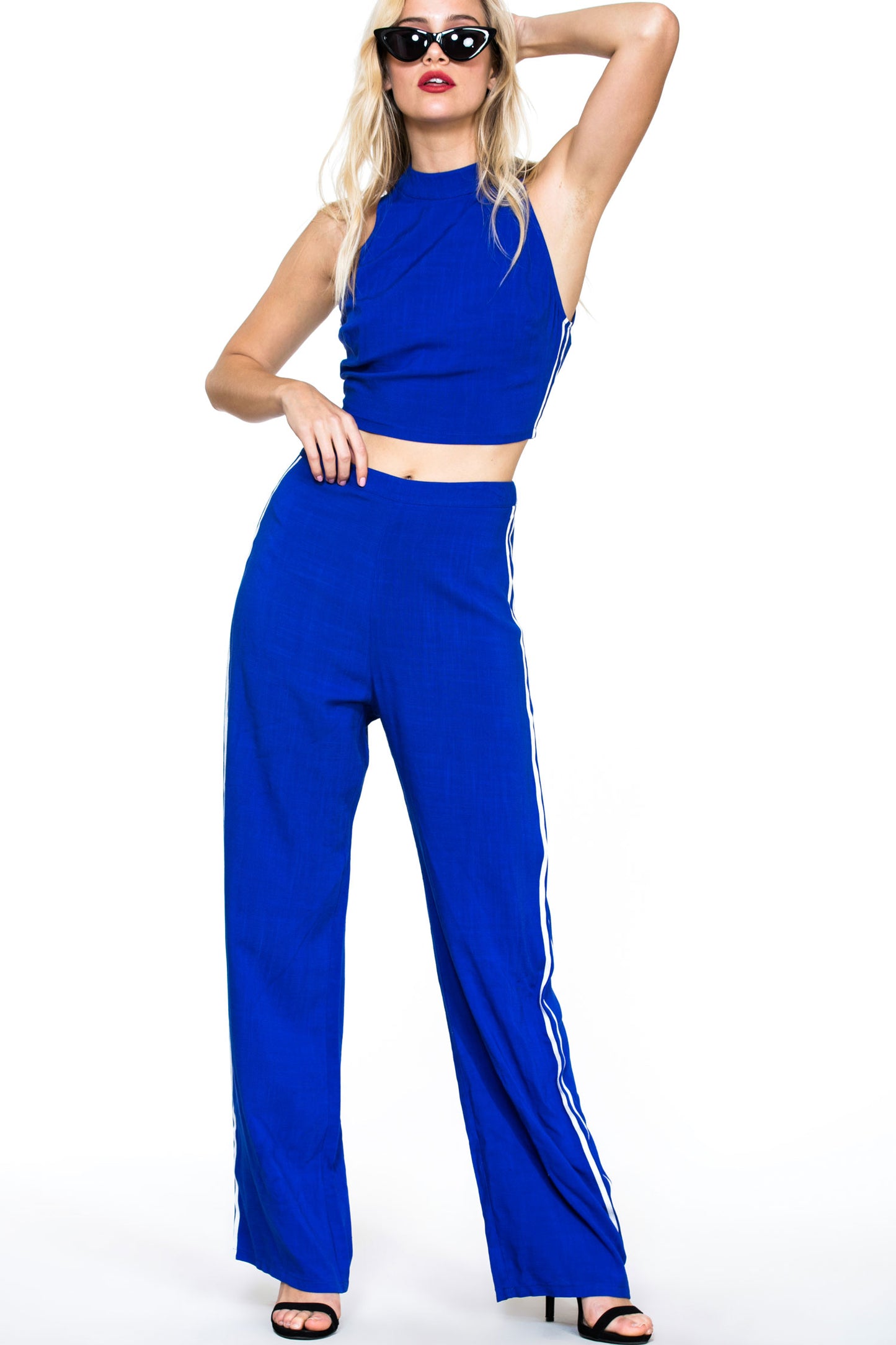 Side Stripe Crop Top