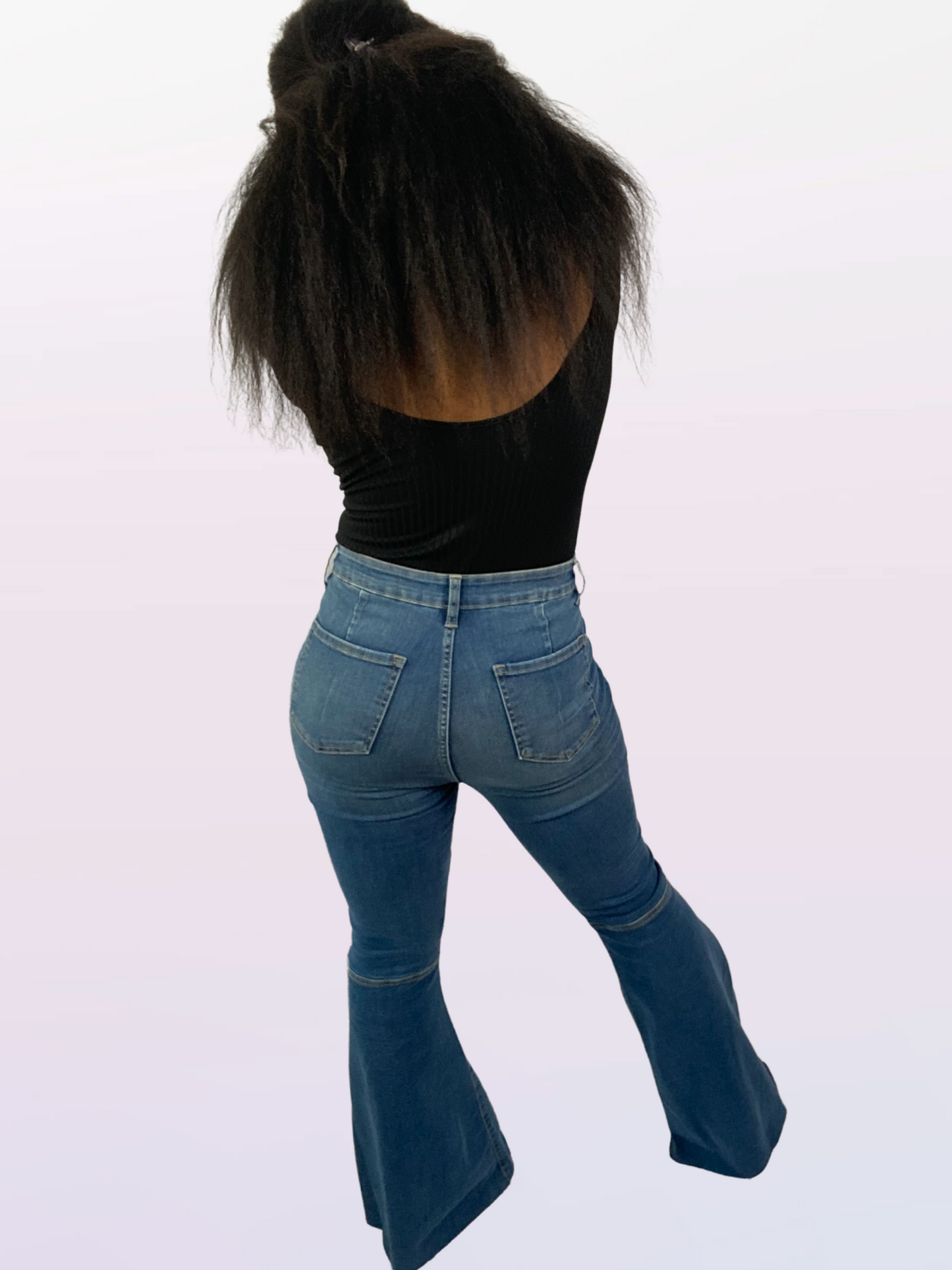 Denim Boot cut Wide Leg Jeans