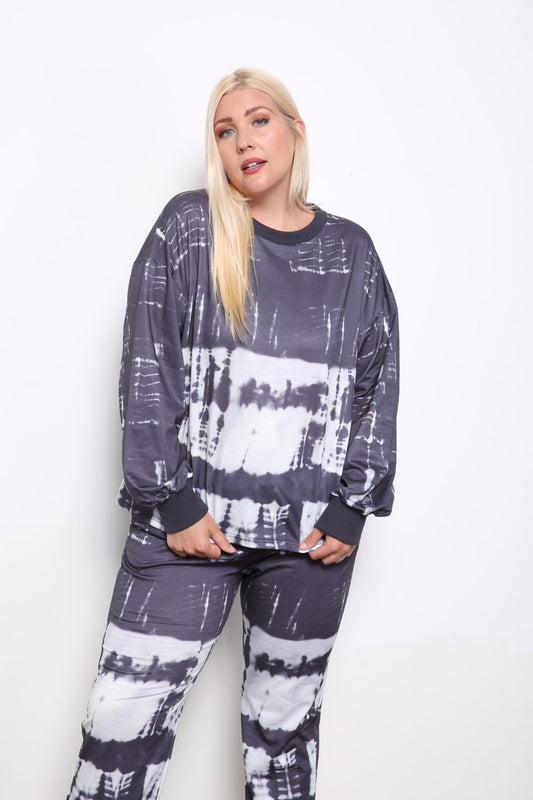 French Terry Tie Dye Pullover