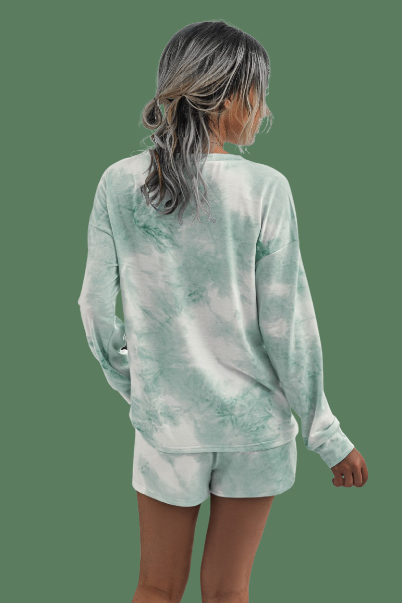 Mint Green Tie Dye Top