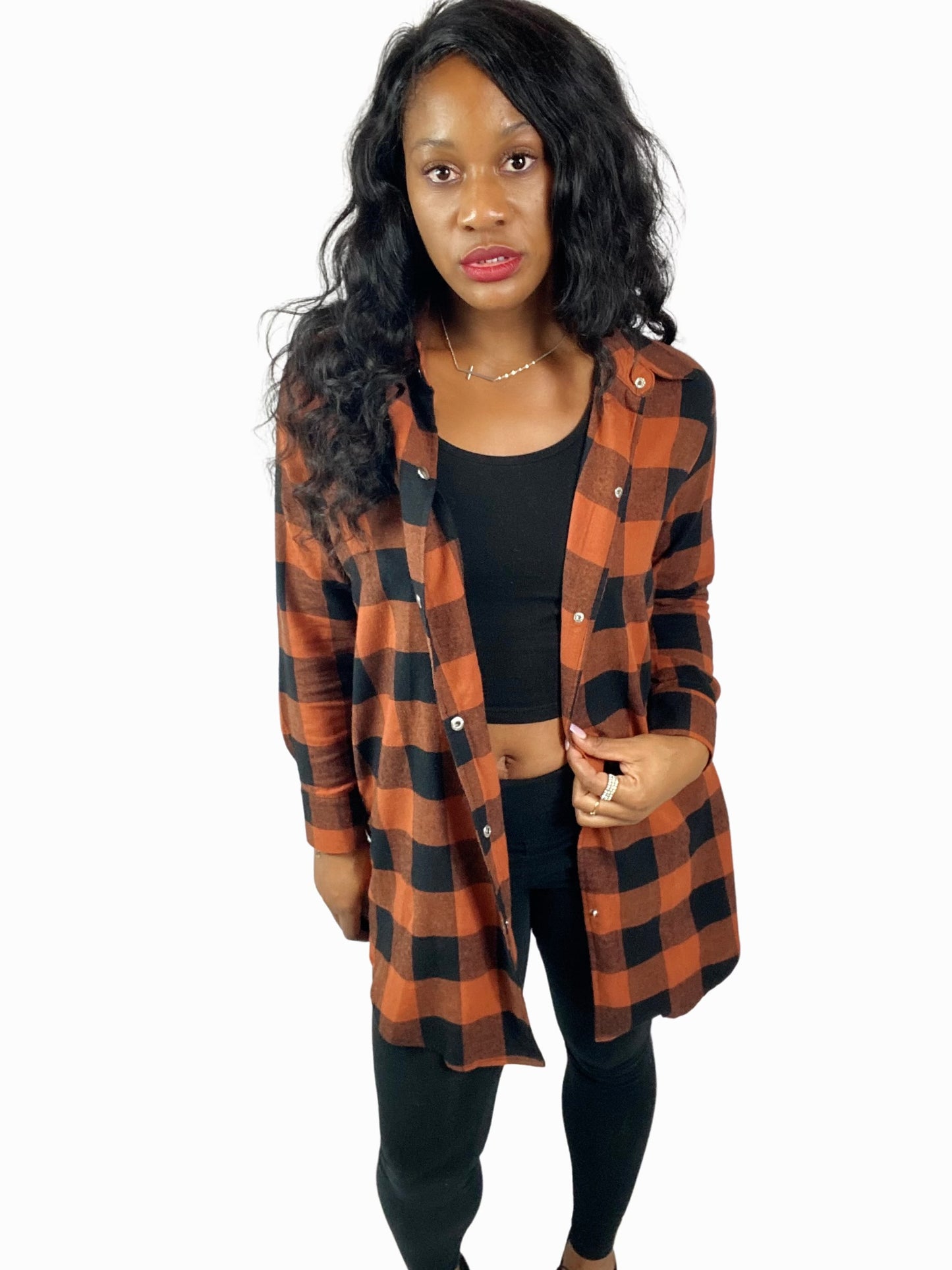 Brown-Orange Plaid