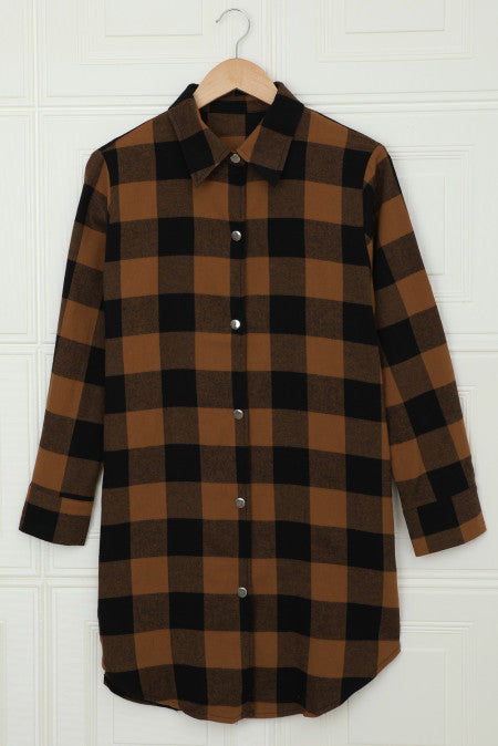 Brown-Orange Plaid